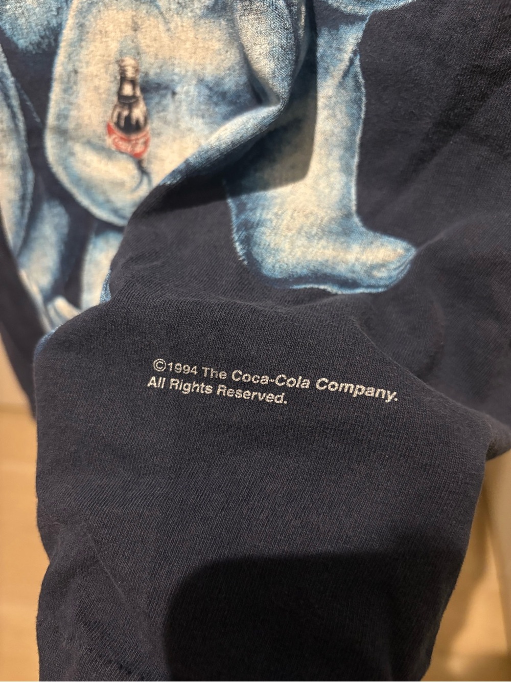 Navy Kids Polar Bear Graphic Tee - Picture 3 of 6